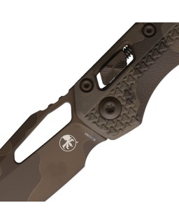 Microtech MSI M390MK steel swiss chocolate finish blade Ram-Lok Polymer handle