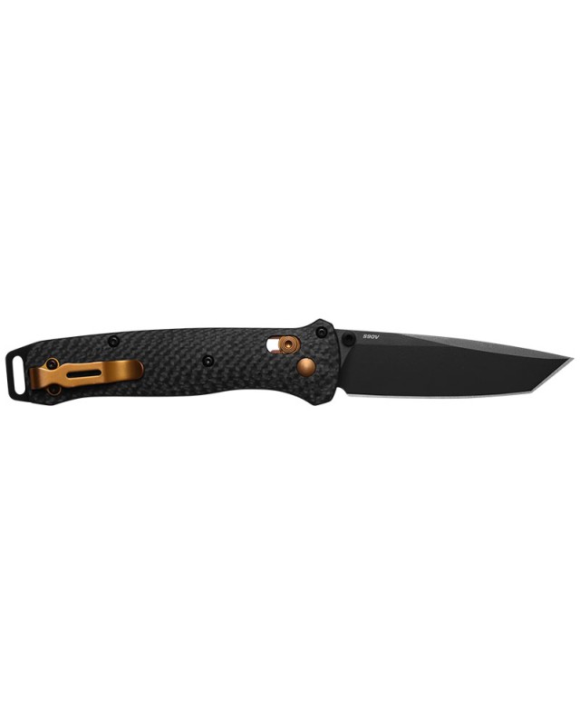 Benchmade Bailout Folding Knife S90V Steel Tanto Blade Black Cerakote Finish finish Carbone Fiber Handle 537BK_10