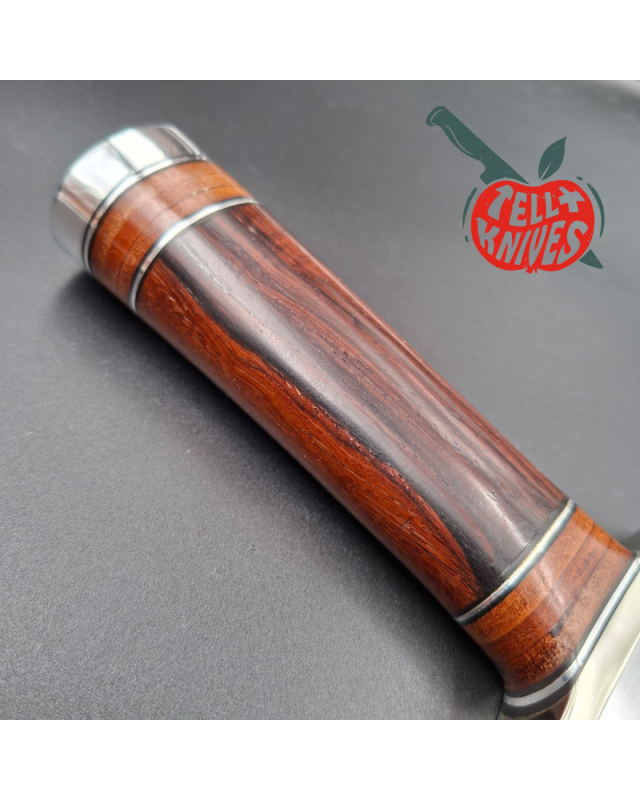 Randall Made Knives Model 12-9 Sportsman Bowie 14 grind forged stainless steel ironwood handle nickel silver guard black