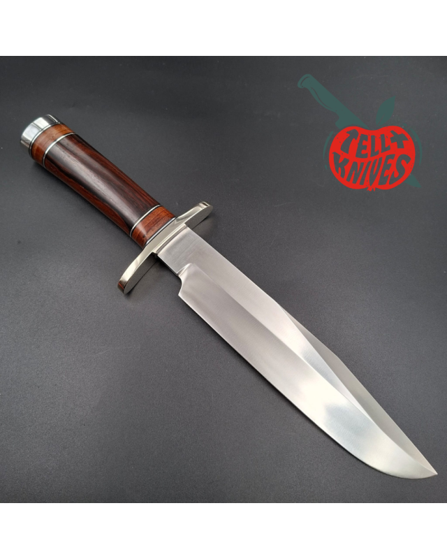 Randall Made Knives Model 12-9 Sportsman Bowie 14 grind forged stainless steel ironwood handle nickel silver guard black