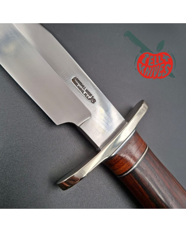 Randall Made Knives Model 12-9 Sportsman Bowie 14 grind forged stainless steel ironwood handle nickel silver guard black