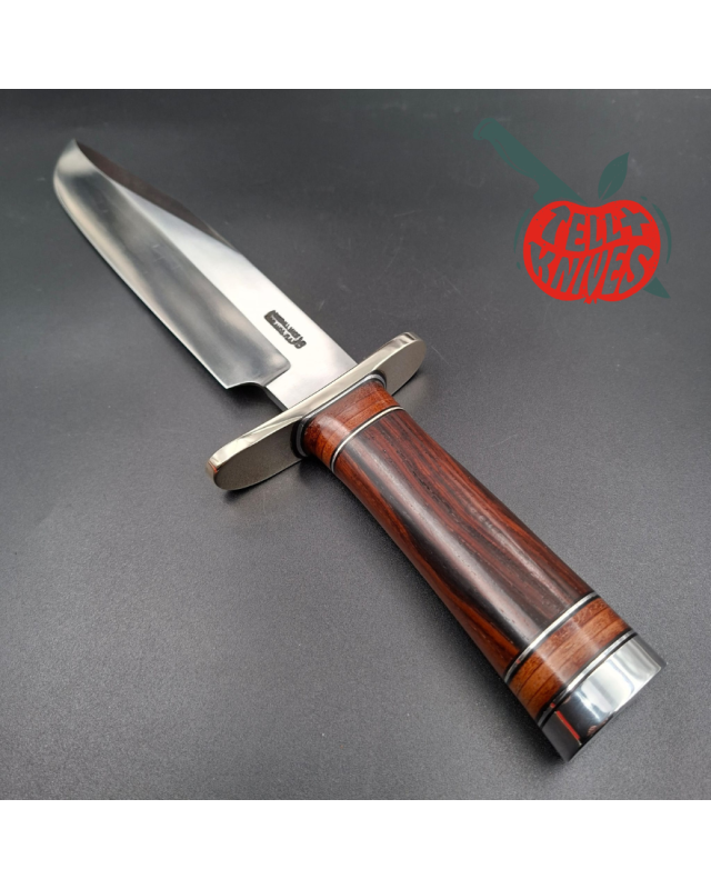 Randall Made Knives Model 12-9 Sportsman Bowie 14 grind forged stainless steel ironwood handle nickel silver guard black