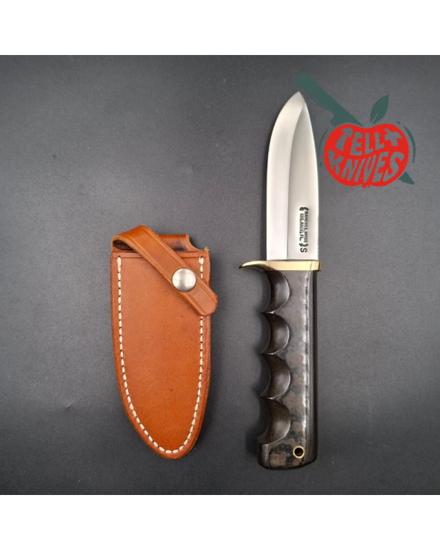 Randall Made Knives Vintage 80ies Model Fireman Special forged stainless steel green micarta four fingers grip handle