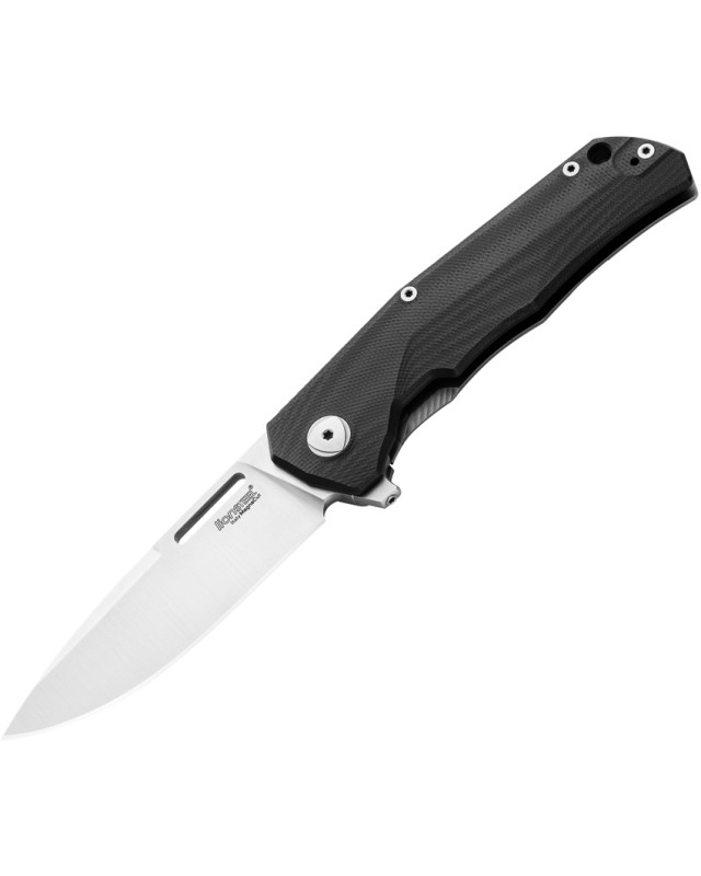 LionSteel Q4TTRO Folding Knife  CPM-MagnaCut Steel Braun Micarta Titanium Handle