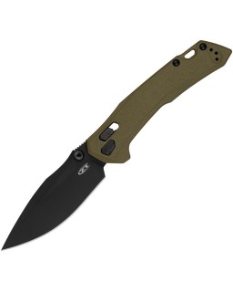 Zero Tolerance  folding knife CPM-M4 steel black DLC finish blade OD Green G10 handle DuraLock