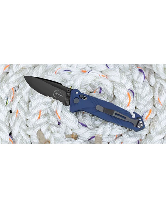 TB Outdoor CAC Marine Nationale 4 fonctions acier Nitrox lame PVD noir manche PA6 bleu