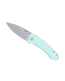 CRKT Tuna Folding Knife 14C28N Steel G10 Blue Handle