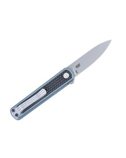 CRKT Pup CR7070 Folding Knife AUS-10A Black and Blue GRN Handle