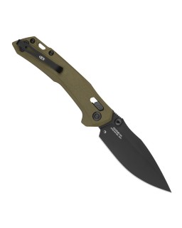 Zero Tolerance  folding knife CPM-M4 steel black DLC finish blade OD Green G10 handle DuraLock