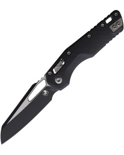 Microtech Knives MSI M390MK steel Ram-Lok M390MK steel Two Tone Finish Black G10