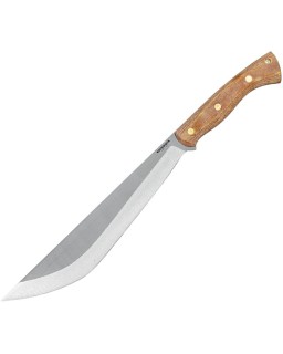 CONDOR Hmong Machete full tang 1075HC carbon steel blasted finish natural micarta handle brown leather sheath