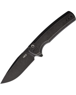 Zero Tolerance  S45VN steel blackwash finish blackwash titanium handle button lock flipper