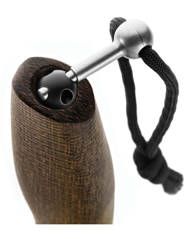 Lionsteel ACHA Fixed Blade M390 Steel PVD Coated Green Micarta Handle AHBBLG