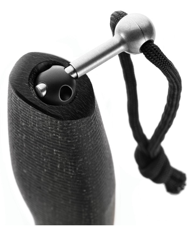 Lionsteel ACHA Fixed Blade M390 Steel PVD Coated Black Micarta Handle AHBBLB