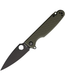 Daggerr Knives Florin Linerlock 8Cr14MoV stainless steel blade blackwash finish OD Green FRN handle