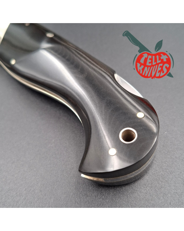 BENCHMADE Pacific Cutlery JODY SAMSON Folding Knife Model 910 stainless steel mirror finish blade black micarta handle