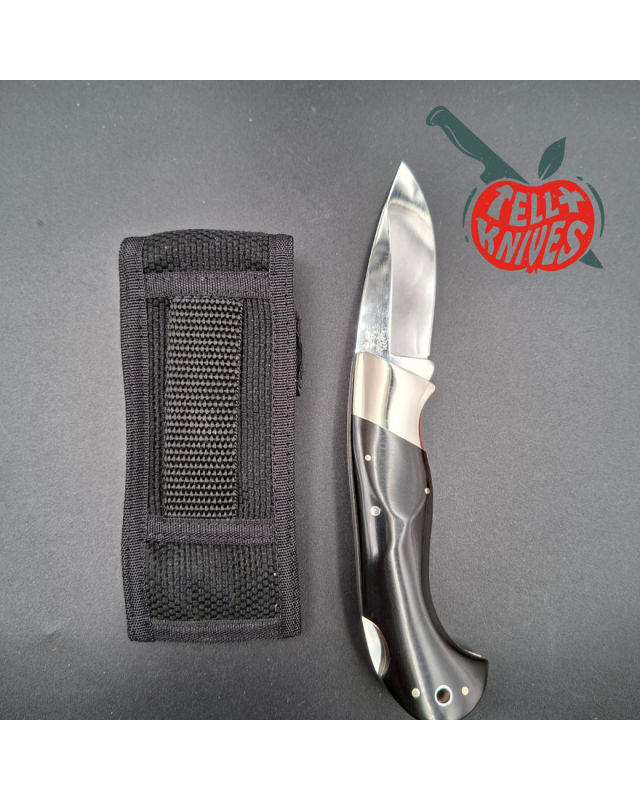 BENCHMADE Pacific Cutlery JODY SAMSON Folding Knife Model 910 stainless steel mirror finish blade black micarta handle