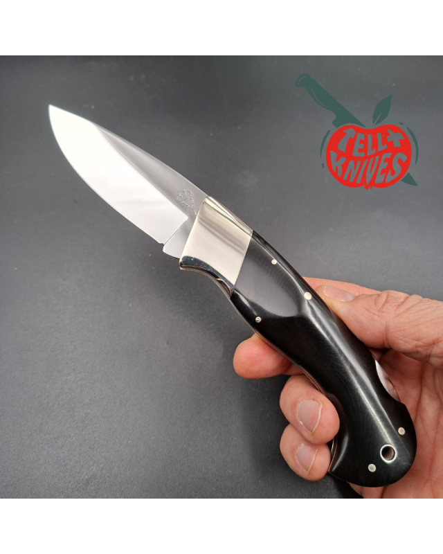 BENCHMADE Pacific Cutlery JODY SAMSON Folding Knife Model 910 stainless steel mirror finish blade black micarta handle