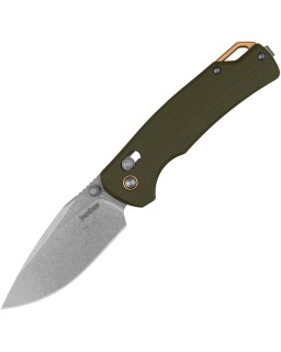 Kershaw Proximal folding knife 2058 D2 steel stonewash finish blade DuraLock Green G10 handle