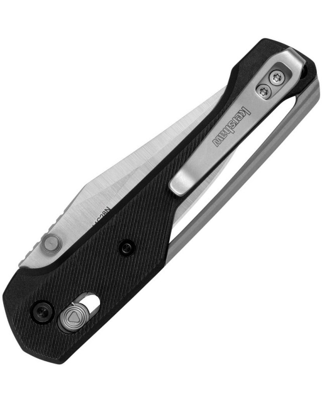 Kershaw Airspace folding knife 2063 14C28N stainless steel stonewash finish blade DuraLock Black polymer handle