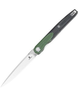 Bestech Knives Bestechman Lanza 14C28N Sandvik stainless steel blade black and green G10 handle