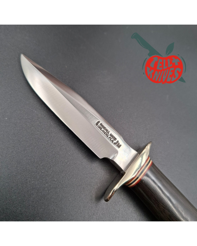 Randall Made Knives Model 1 Mini forged stainless steel black micarta handle Nickel Silver guard Duralumin pommel