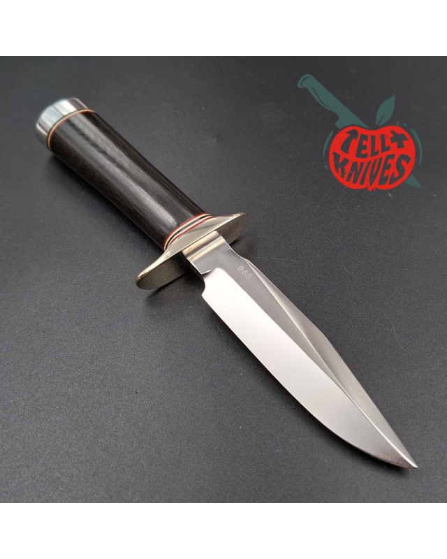 Randall Made Knives Model 1 Mini forged stainless steel black micarta handle Nickel Silver guard Duralumin pommel