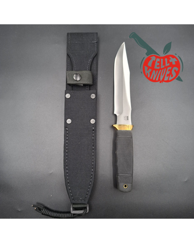SOG Tech II SEKI JAPAN SK5 carbon steel blade satin finish brass guard Kraton handle Cordura sheath with original box