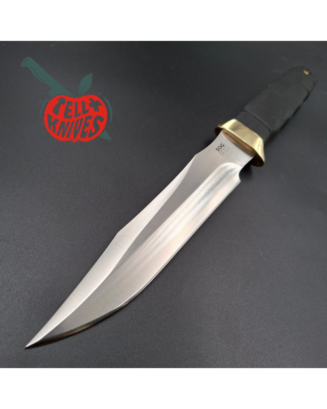 SOG Tech II SEKI JAPAN SK5 carbon steel blade satin finish brass guard Kraton handle Cordura sheath