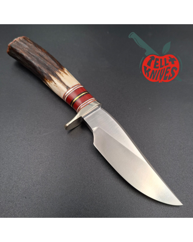 Randall Made Knives Model 27 Mini forged stainless steel stag handle nickel silver guard butt plate