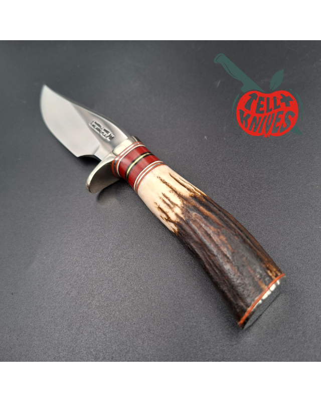 Randall Made Knives Model 27 Mini forged stainless steel stag handle nickel silver guard butt plate