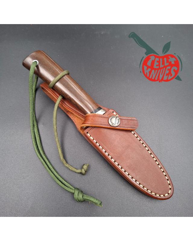 Randall Made Knives 2005 Shop Employee Special Model 26 - 4 Pathfinder S30V steel brown micarta handle nickel silver gua