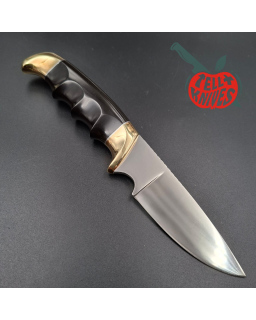 Kershaw fixed blade 1030 Hunter AUS8 stainless steel brass guard and pommel phenolic resin handle Hattori Design
