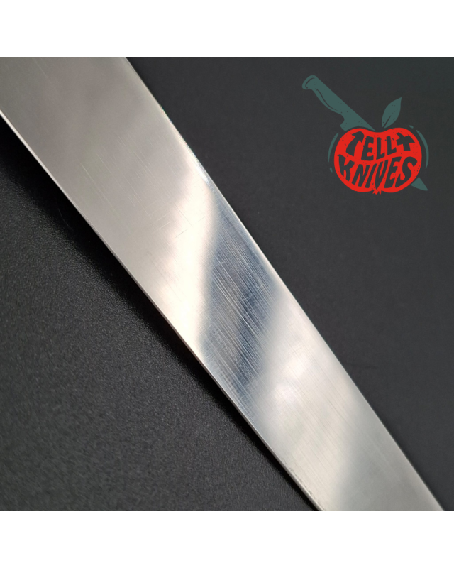 Kershaw fixed blade 1031 Fisher AUS8 stainless steel brass guard and pommel phenolic resin handle Hattori Design