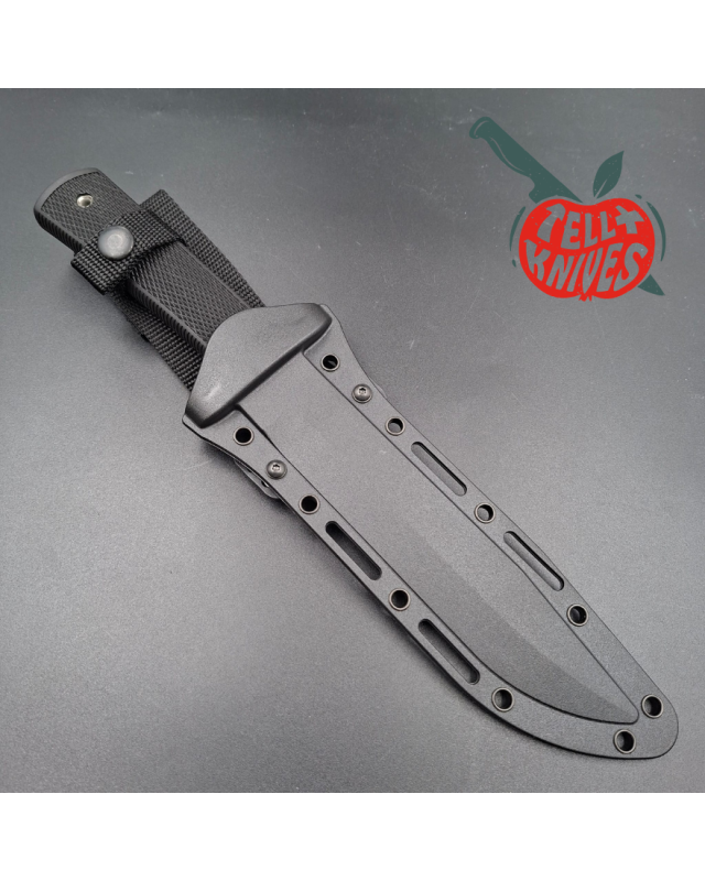 Cold Steel ODA fighting knife AUS8 stainless steel black Kraton handle black Kray-Ex sheath