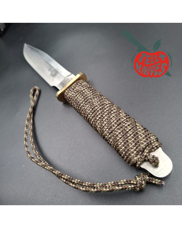 John EK - 1980/90 Commando Bowie Soldier of Fortune Limited Edition full tang 440C steel camo paracord wrapped handle gr