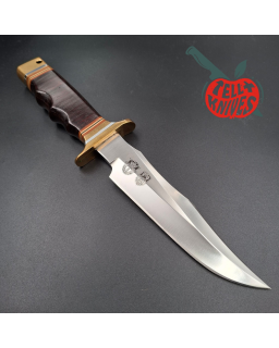 Al Mar Knives 4008 MACV SOG Fighting Knife SF stacked leather handle brown leather sheath