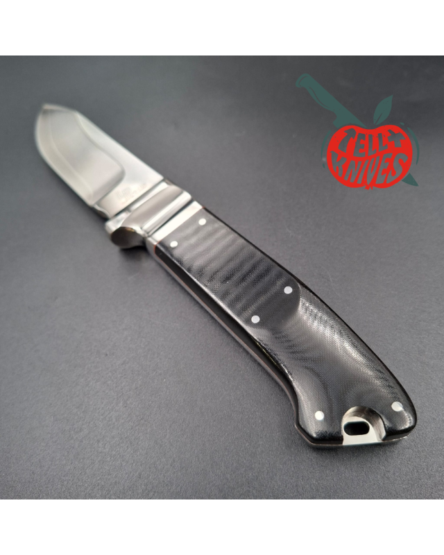 Cold Steel Pendleton Custom Classic Fixed Blade Knife VG-1 SAN MAI black micarta handle brown leather sheath