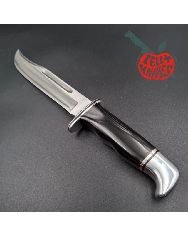 BUCK KNIVES 120 General fixed blade 1972-1986 420HC stainless steel black phenolic handle