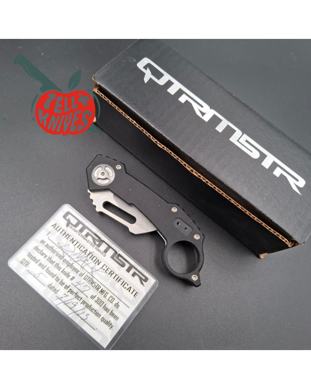 QTRM 2013 QTR-5 Karambit 440C steel stonewash finish blade G10 handle 300 made