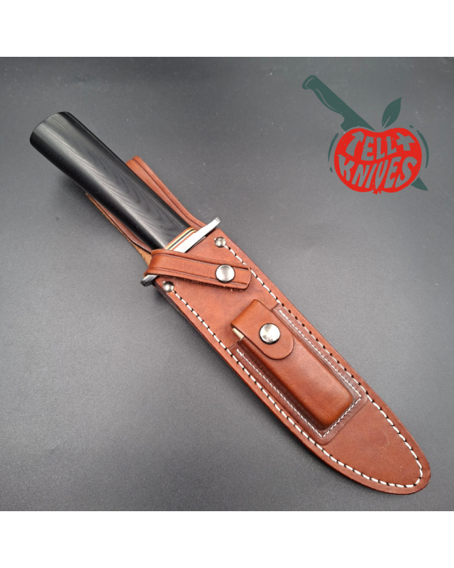 Cold Steel R1 Military Classic VG-1 SAN MAI III steel SEKI Japan steel black micarta handle brown leather sheath