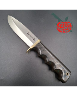 Randall Made Knives Vintage 80ies Model Fireman Special forged stainless steel green micarta four fingers grip handle