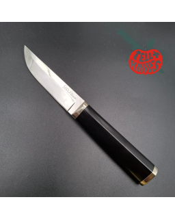Cold Steel SISU VG-1 SAN MAI III steel SEKI Japan miror finish blade steel black micarta handle brown leather sheath