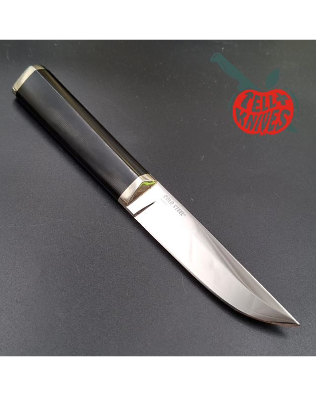 Cold Steel SISU VG-1 SAN MAI III steel SEKI Japan miror finish blade steel black micarta handle brown leather sheath