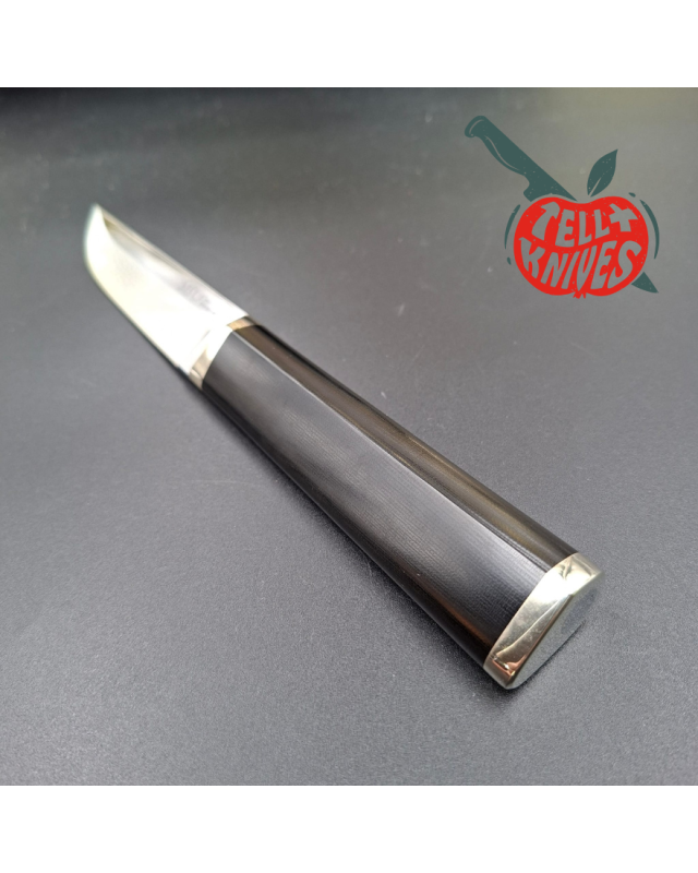 Cold Steel SISU VG-1 SAN MAI III steel SEKI Japan miror finish blade steel black micarta handle brown leather sheath