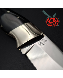 BENCHMADE Pacific Cutlery JODY SAMSON Folding Knife Model 910 stainless steel mirror finish blade black micarta handle