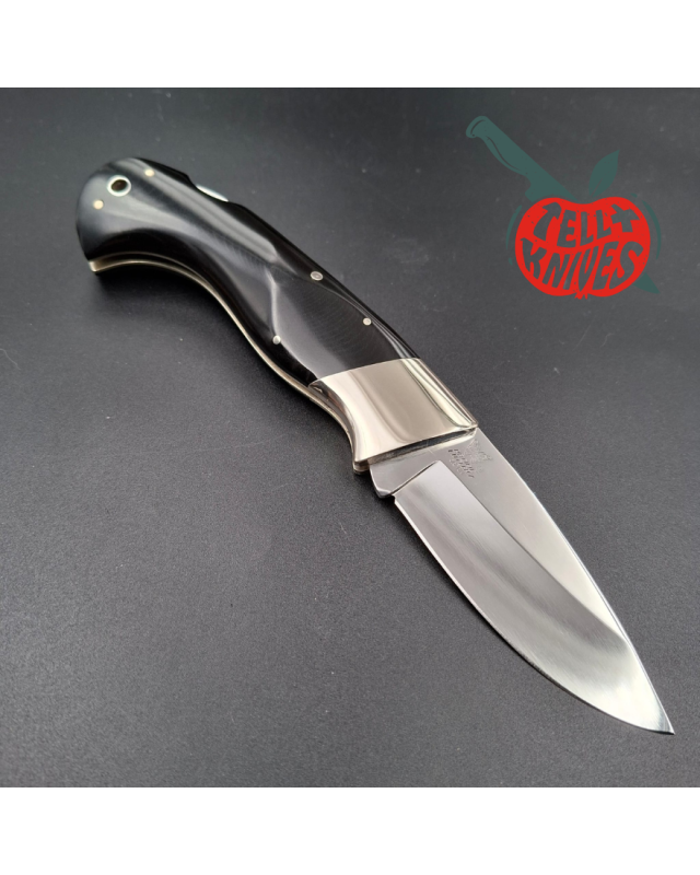 BENCHMADE Pacific Cutlery JODY SAMSON Folding Knife Model 910 stainless steel mirror finish blade black micarta handle