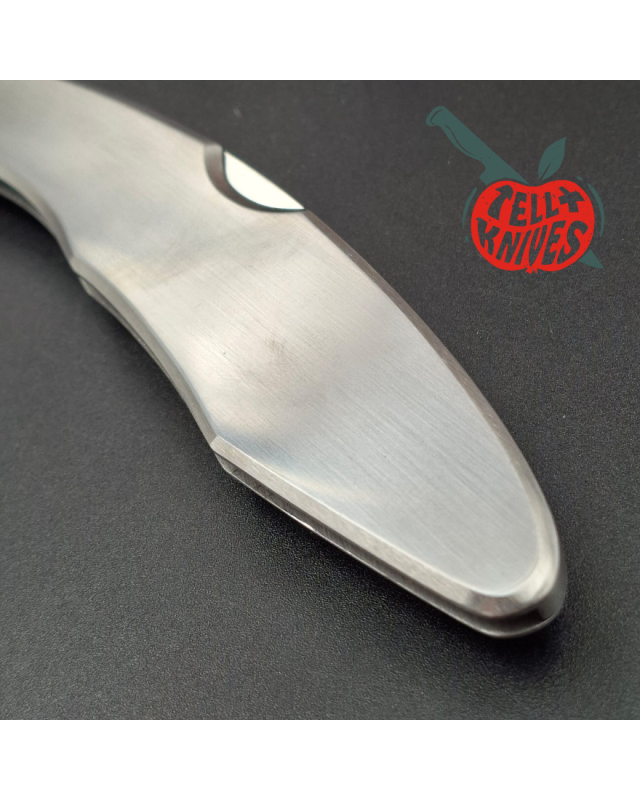 Spyderco 1994 Police GIN-1 stainless steel SEKI Japan polished stainless handle C07