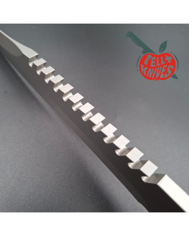 Gerber Basic Multi Function (BMF) Saw back survival knife 440 stainless steel gray finish blade black Hypalon handle Cordura