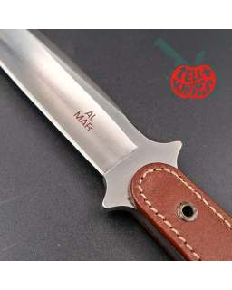 Al Mar Knives Vintage 8601 Sidekick AUS-6A stainless steel leather handle leather sheath SEKI Japan Japanese Market